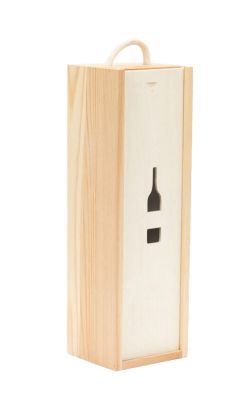 1 Bottle Wooden Box with Wine Bottle Window