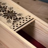 1 Bottle Hand Burned Pre-Made Wine Box
