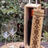 1 Bottle Hand Burned Pre-Made Wine Box