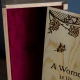 1 Bottle Magnum Hand Burned Pre-Made Wine Box