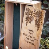 2 Bottle Hand Burned Pre-Made Wine Box