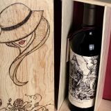 3 Bottle Hand Burned Pre-Made Wine Box
